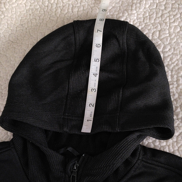 Spyder Medium Quarter Zip Black Grey Pullover Hoodie Sweater - Picture 9 of 17